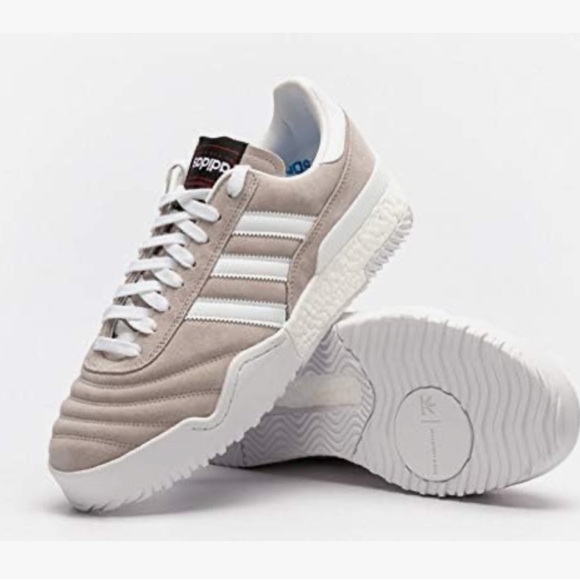 Adidas Cream and White Sneakers Men's Alexander‎ Wang x Originals Bball Soccer